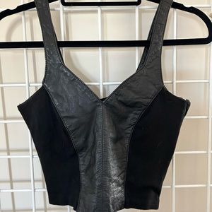 Vintage leather top